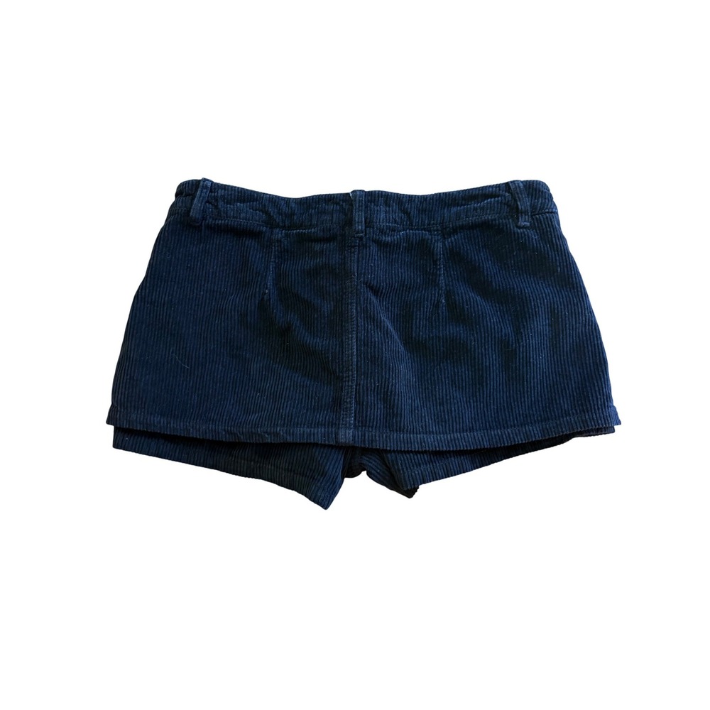Free People We The Free Gallivanting Peekaboo Skort Black Corduroy Size 27